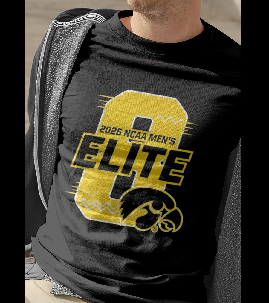 Iowa Hawkeyes 2026 NCAA Men's Elite 8 Basketball T-Shirt
