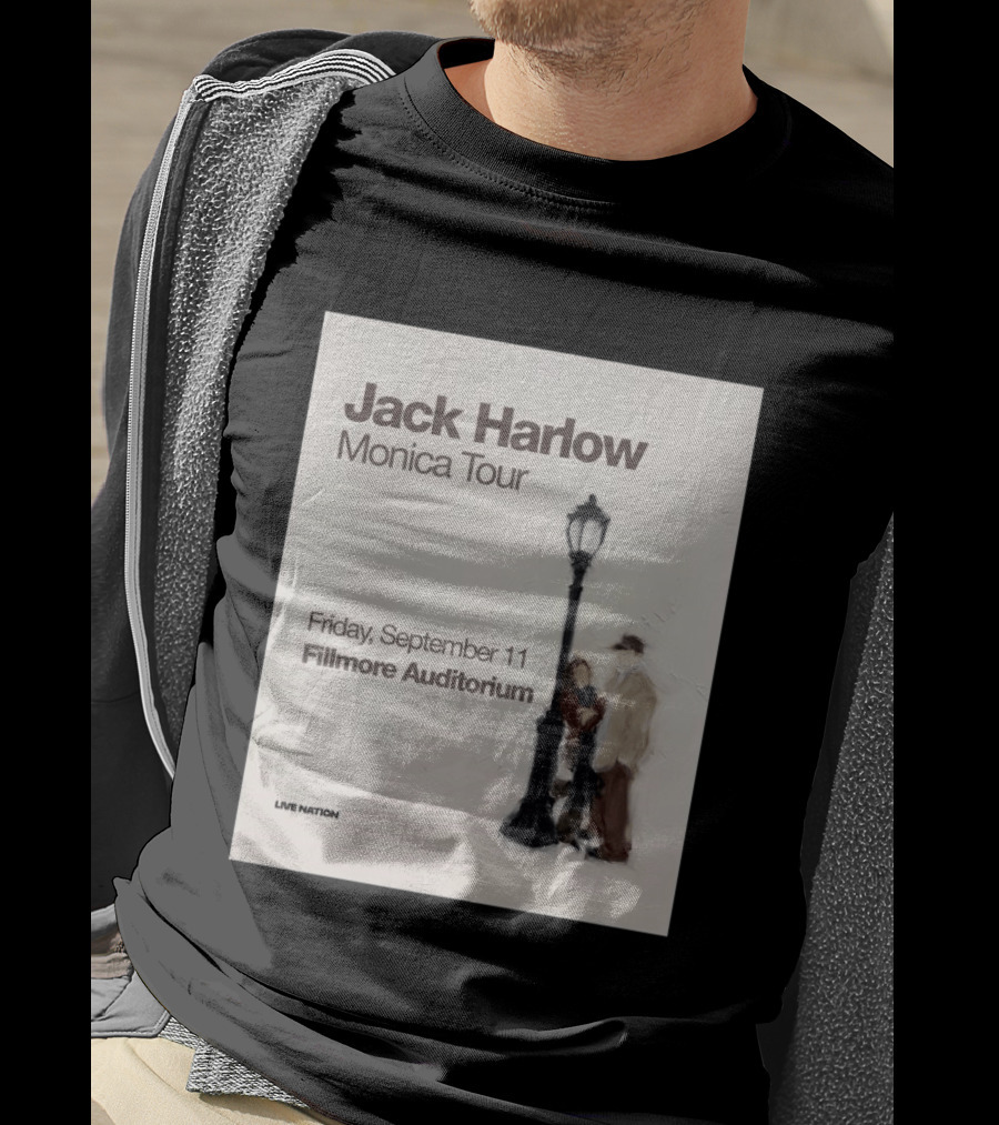 Jack Harlow Monica Tour Fillmore Auditorium Friday September 11 Live Nation T-Shirt