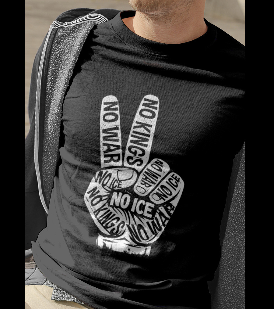 No War No Ice No Kings Peace Hand Sign T-Shirt