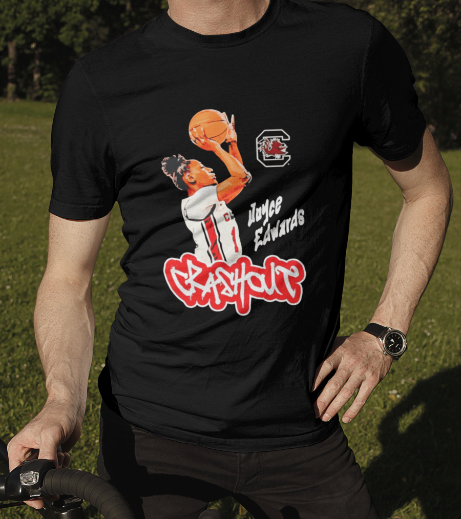 Joyce Edwards Crashout South Carolina Gamecocks Basketball T-Shirt