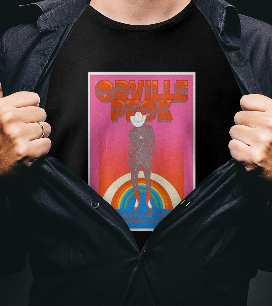 Orville Peck Hollywood Bowl Los Angeles September 18th 2026 Rainbow Cowboy T-Shirt