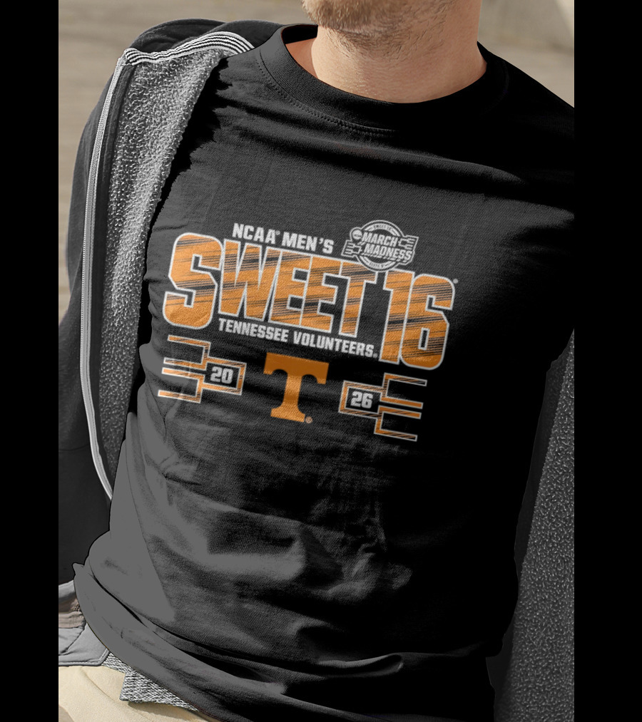 NCAA Men's 2026 Sweet 16 Tennessee Volunteers March Madness T-Shirt