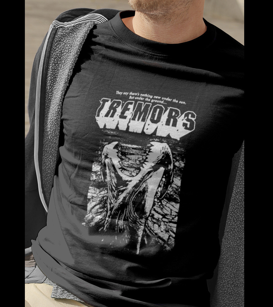 Tremors They Say There's Nothing New Under The Sun But Under The Ground Monster Scene T-Shirt
