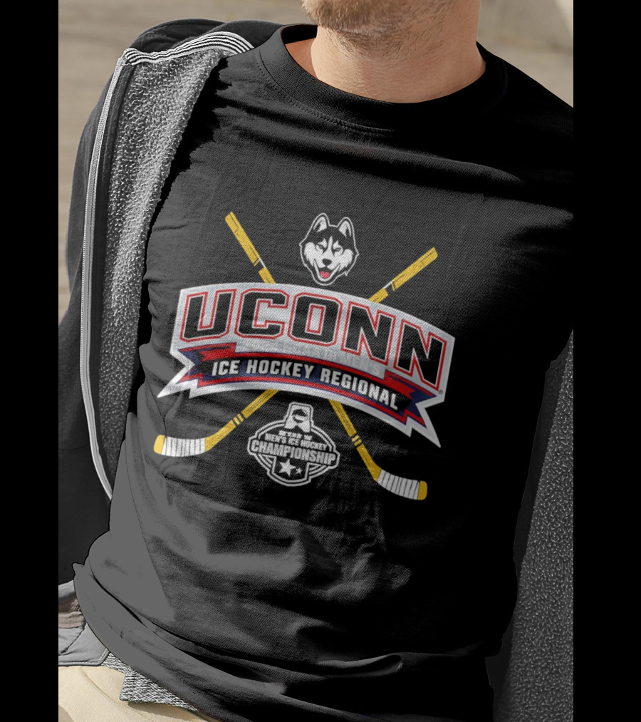 UConn 2024 NCAA DI Men's Ice Hockey Regional Huskies T-Shirt