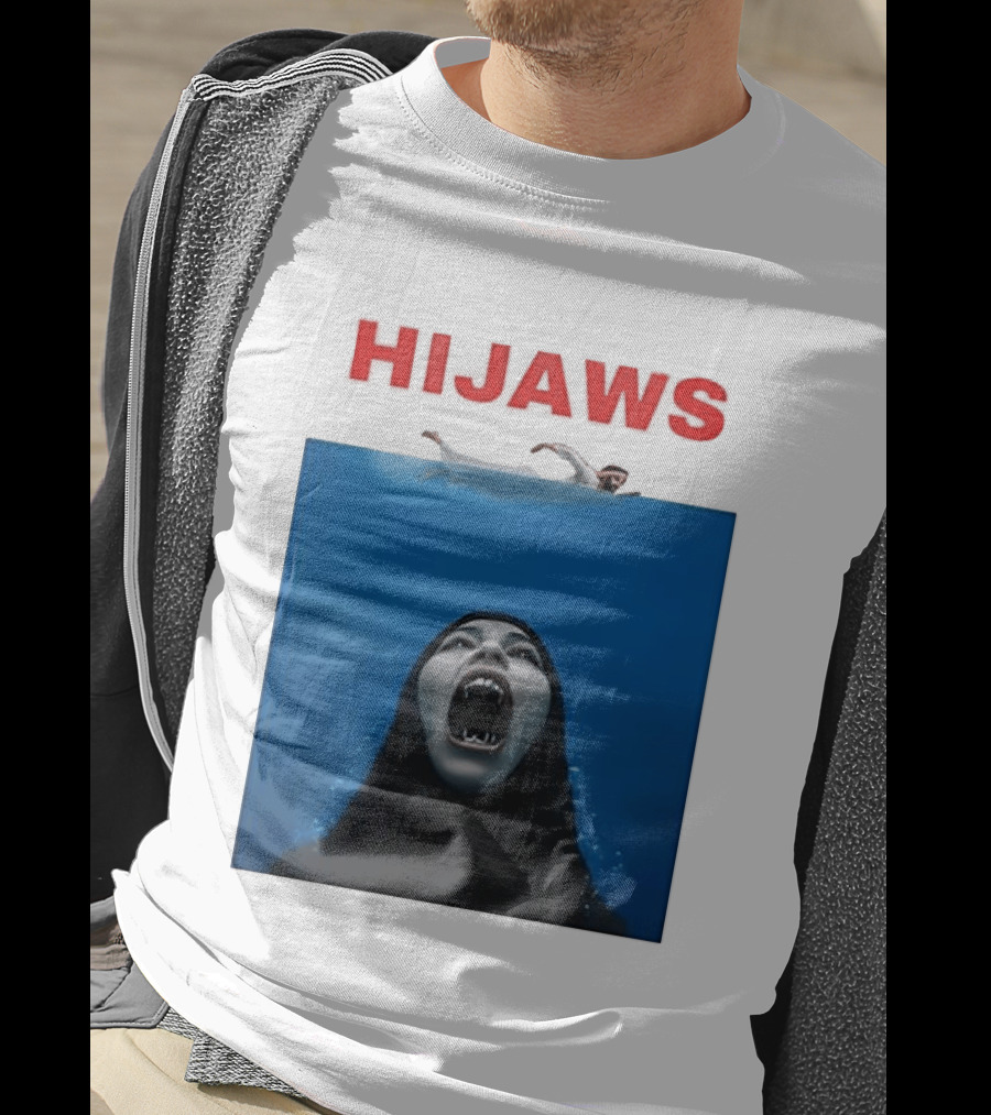 Hijaws Parody Jaws Movie T-Shirt