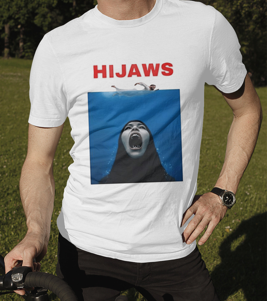 Hijaws Parody Jaws Movie T-Shirt