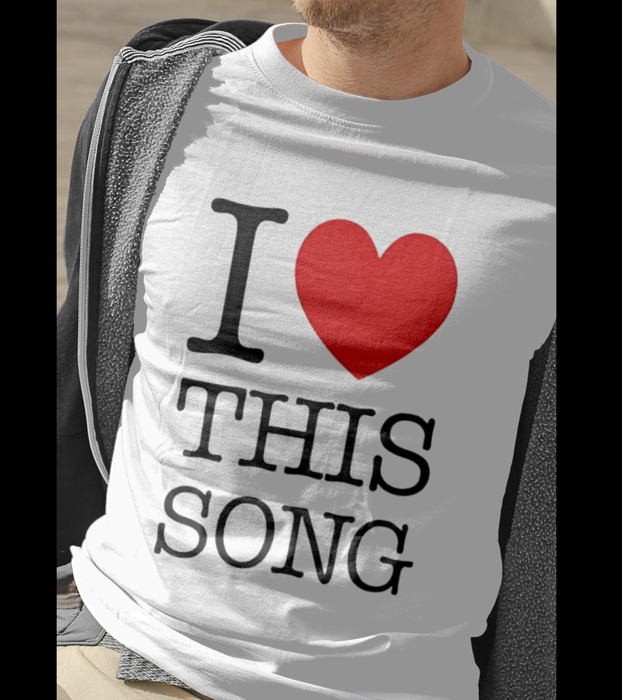 I Heart This Song Music Lover Enthusiast Trendy T-Shirt