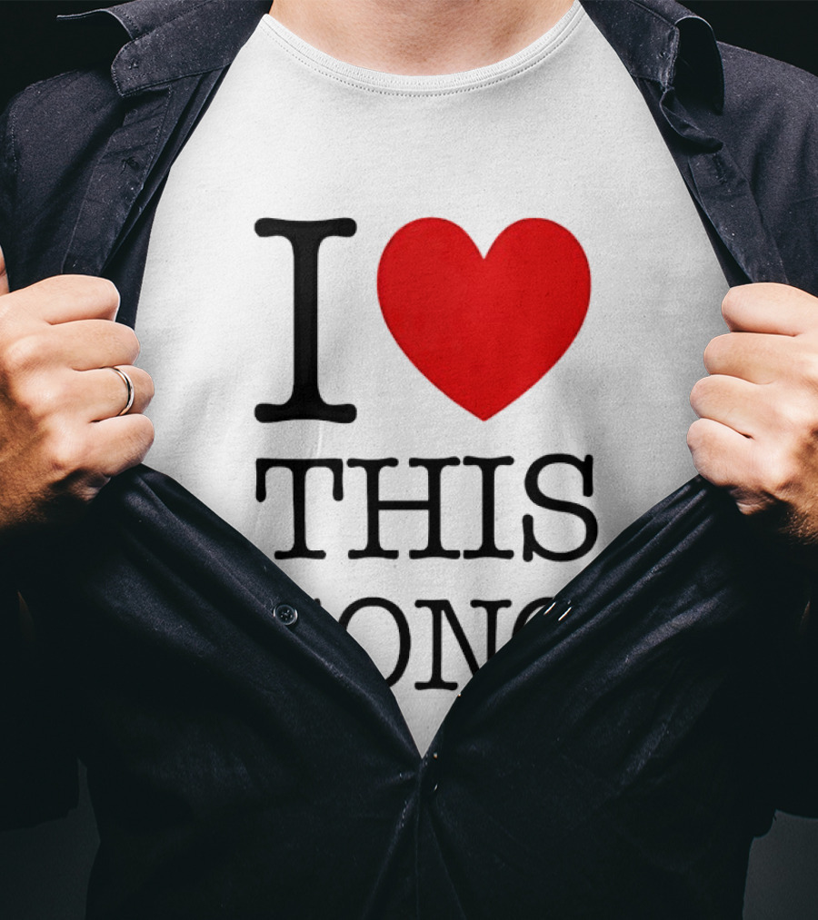 I Heart This Song Music Lover Enthusiast Trendy T-Shirt