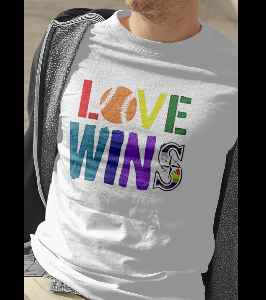 Seattle Mariners Love Wins Spirit Day 2026 T-Shirt