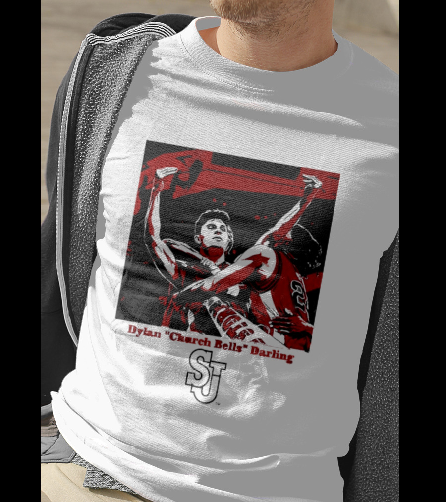 St John's Red Storm NCAA Basketball Dylan "Church Bells" Darling SJU T-Shirt