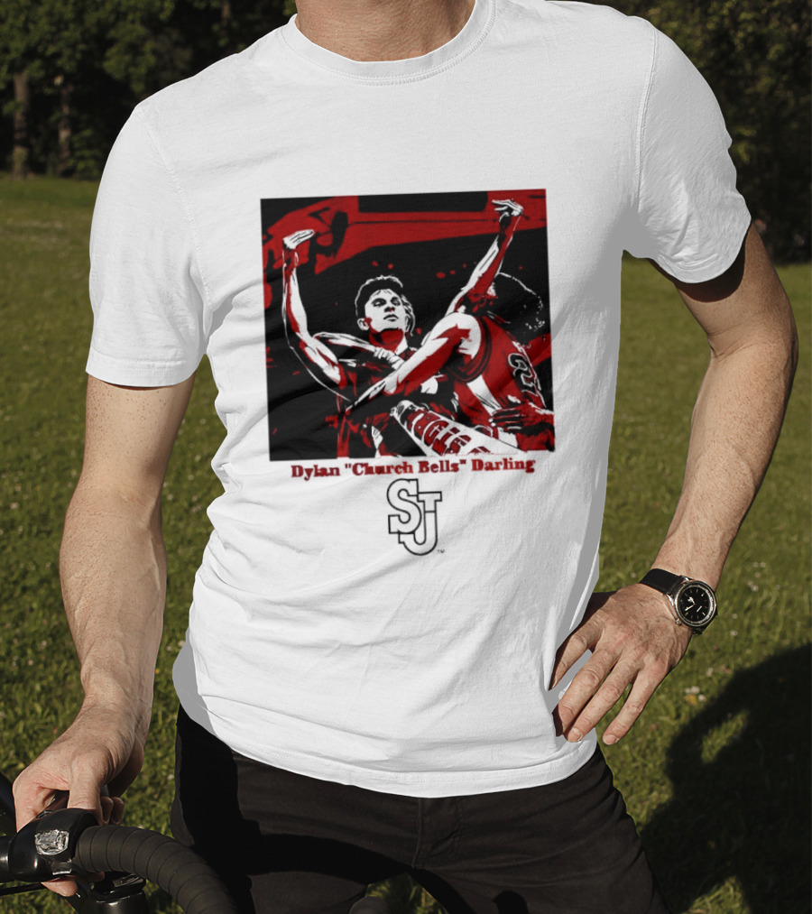 St John's Red Storm NCAA Basketball Dylan "Church Bells" Darling SJU T-Shirt