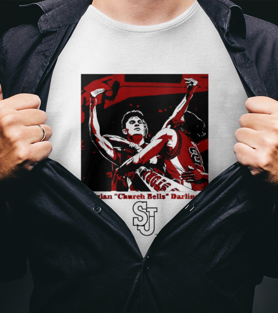 St John's Red Storm NCAA Basketball Dylan "Church Bells" Darling SJU T-Shirt