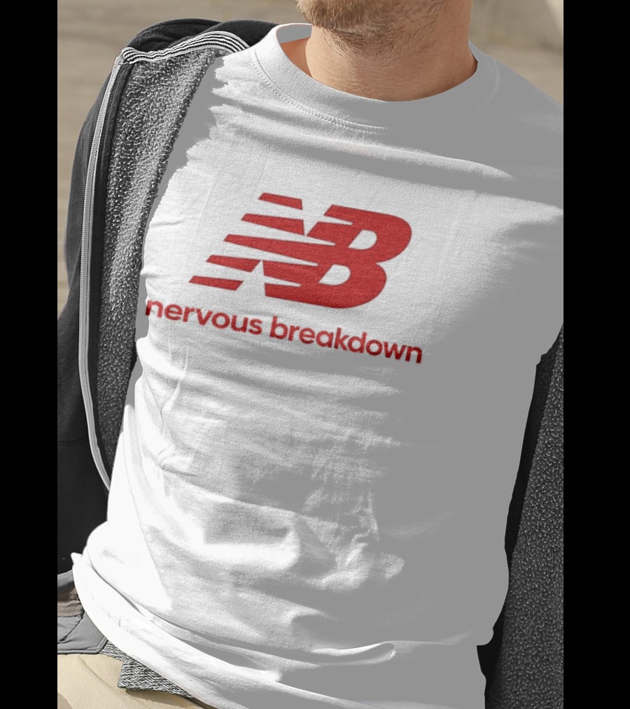 NB Nervous Breakdown Parody Bold Red T-Shirt