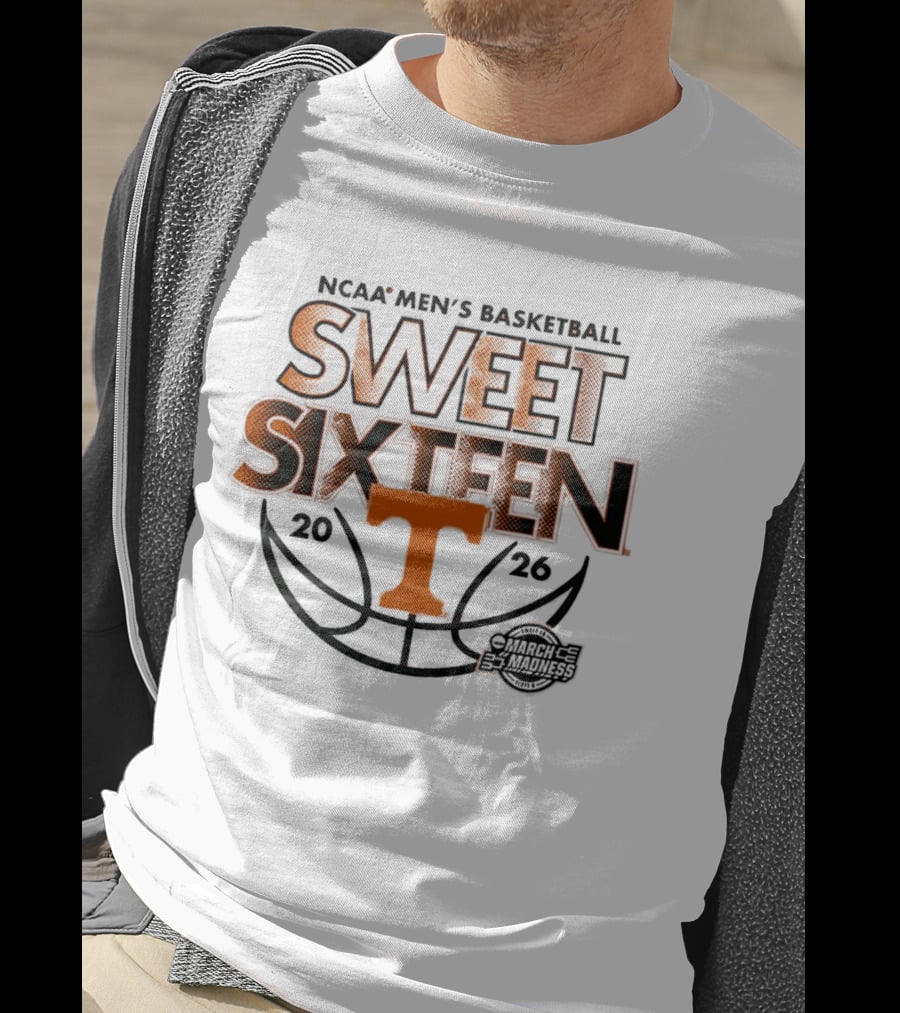 NCAA Men's Basketball 2026 Tennessee Sweet Sixteen March Madness T-Shirt