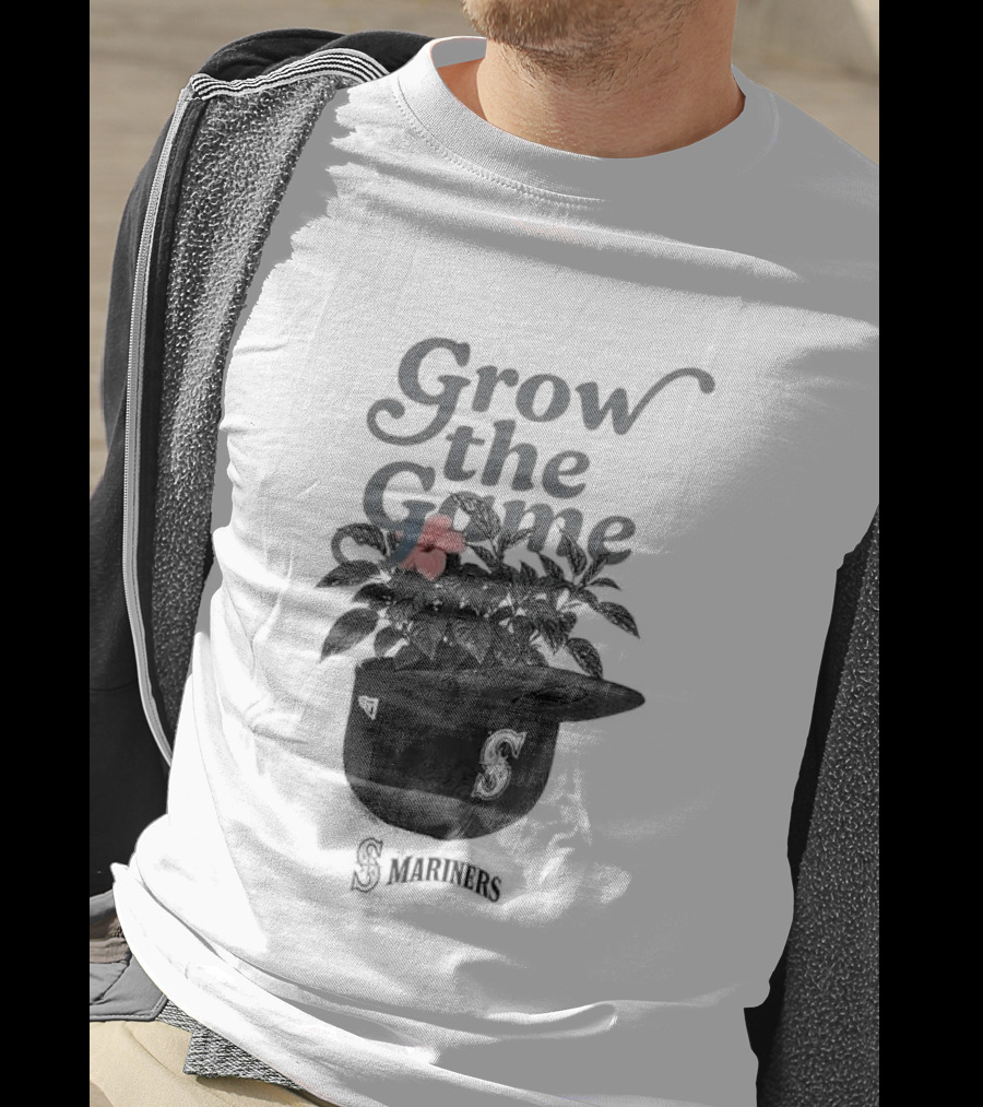 Seattle Mariners Grow The Game Embroidered Cap With Flower Detail T-Shirt