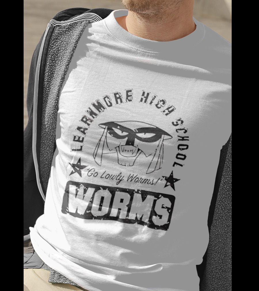 Lawnmore High School Go Daily Writhing Worms T-Shirt