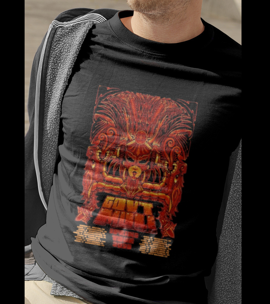 Gov't Mule 2026 Tour Spring Psychedelic Tribal Art Motif T-Shirt