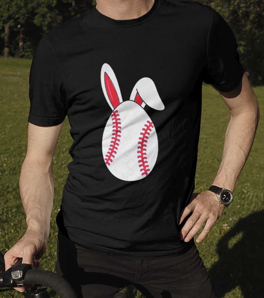 Happy Easter Bunny Ears Baseball Egg T-Shirt