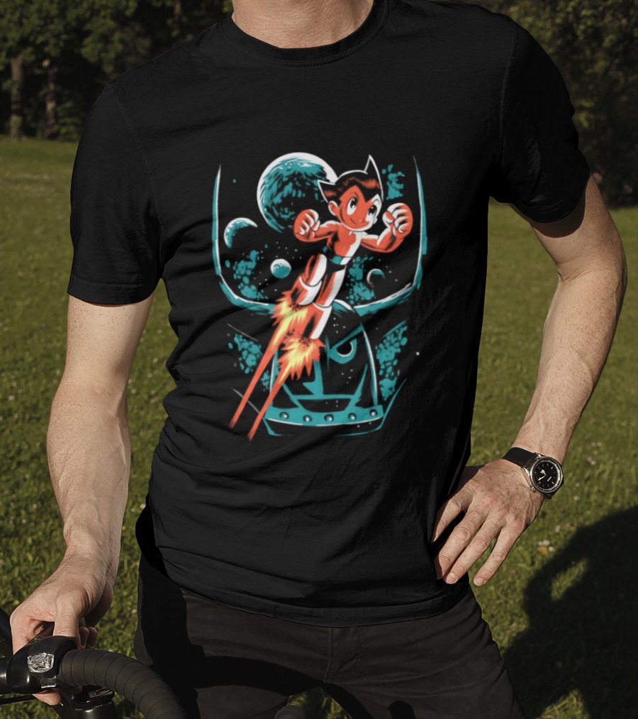 Astro Boy Rocket Launch Space Adventure T-Shirt