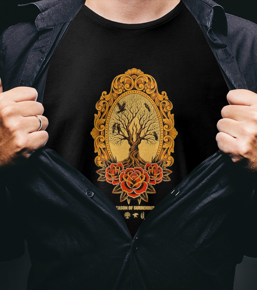 August Burns Red 2026 Season Of Surrender Tree Roses Ravens T-Shirt