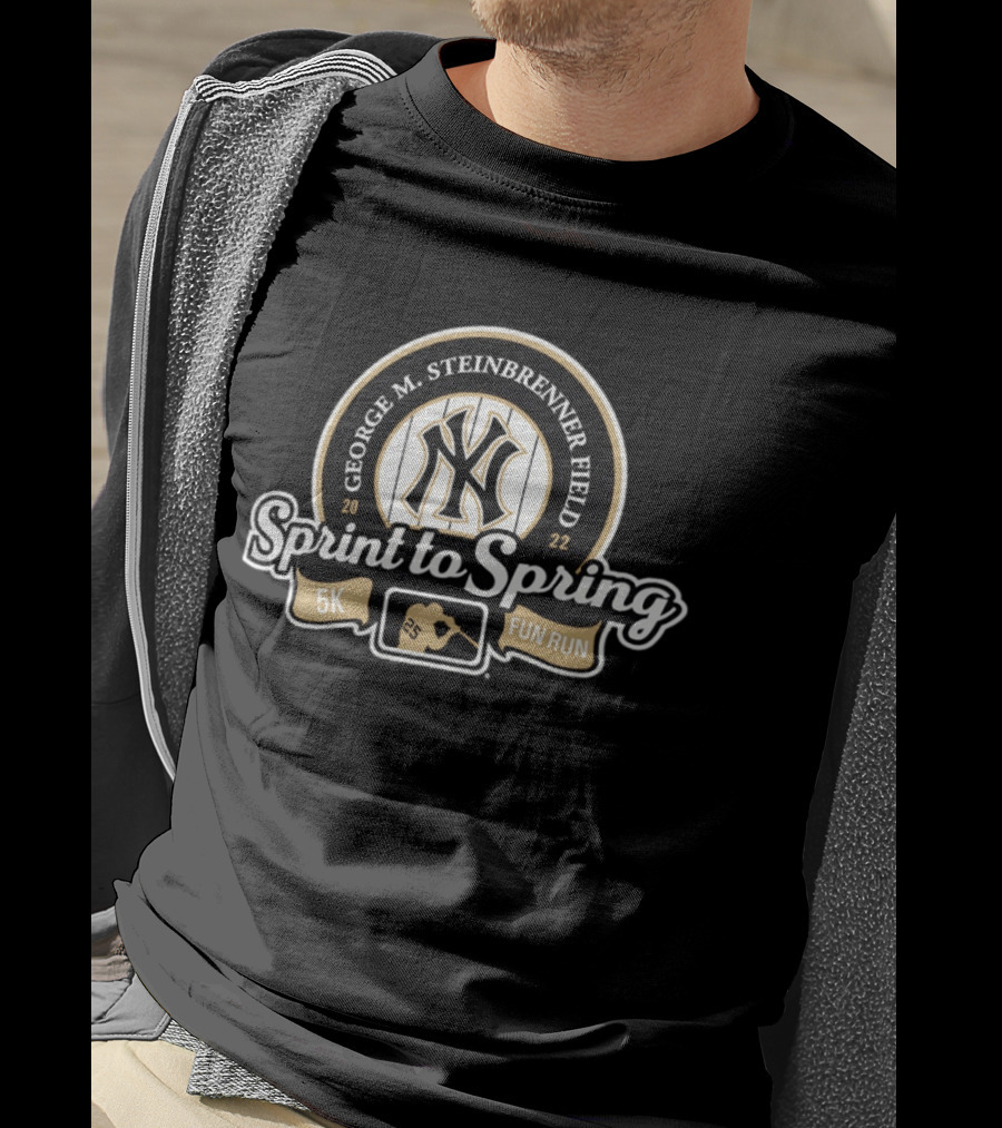 George M Steinbrenner Field New York Yankees Sprint To Spring 5K Fun Run 2022 T-Shirt