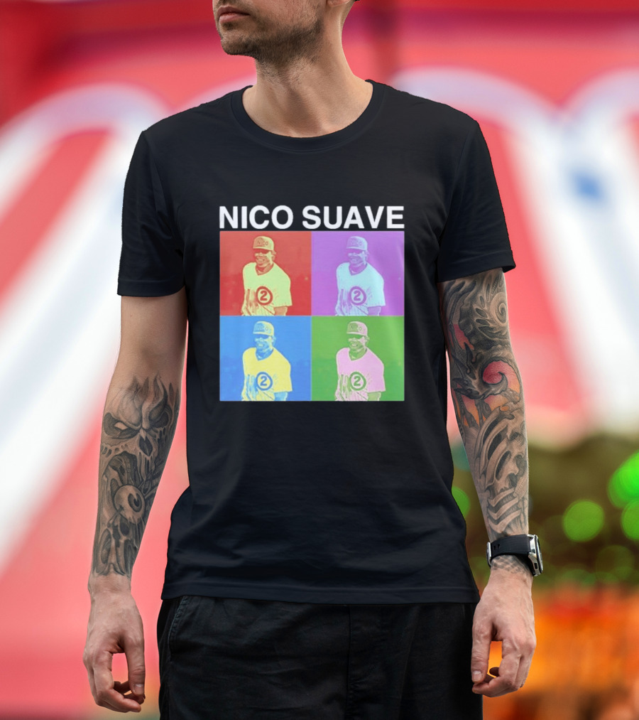 Nico Hoerner Nico Suave Chicago Cubs Player Number 2 Pop T-Shirt