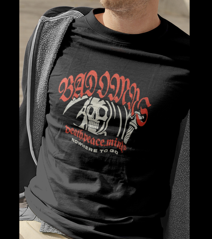 Bad Omens The Death Of Peace Of Mind Nowhere To Go Skull Reaper T-Shirt