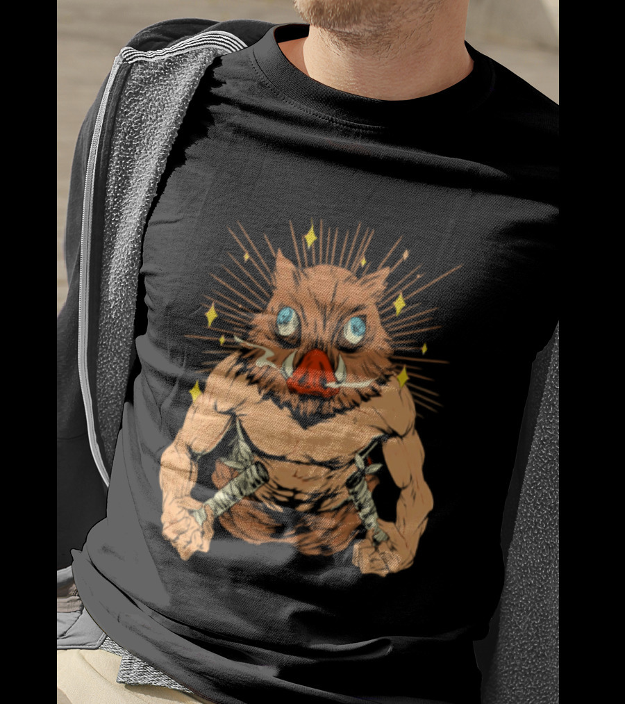 Inosuke Hashibira Beast Mode Demon Slayer Anime T-Shirt