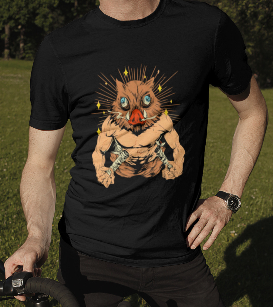 Inosuke Hashibira Beast Mode Demon Slayer Anime T-Shirt
