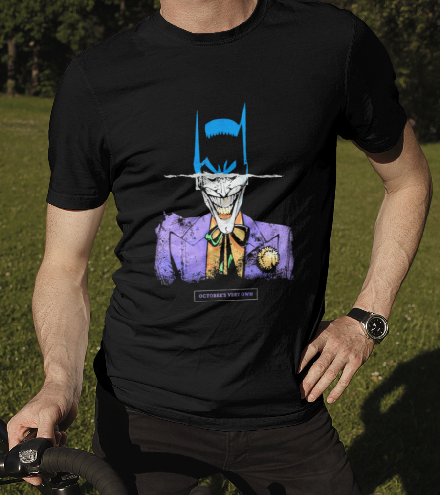 OVO Owl Batman Joker Split Collaboration T-Shirt