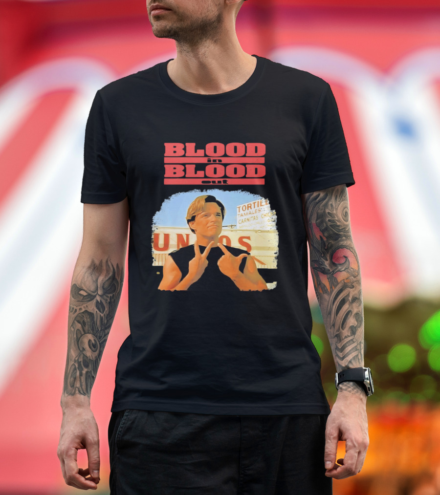 Blood In Blood Out Vatos Locos Image Tribute From Iconic Movie T-Shirt