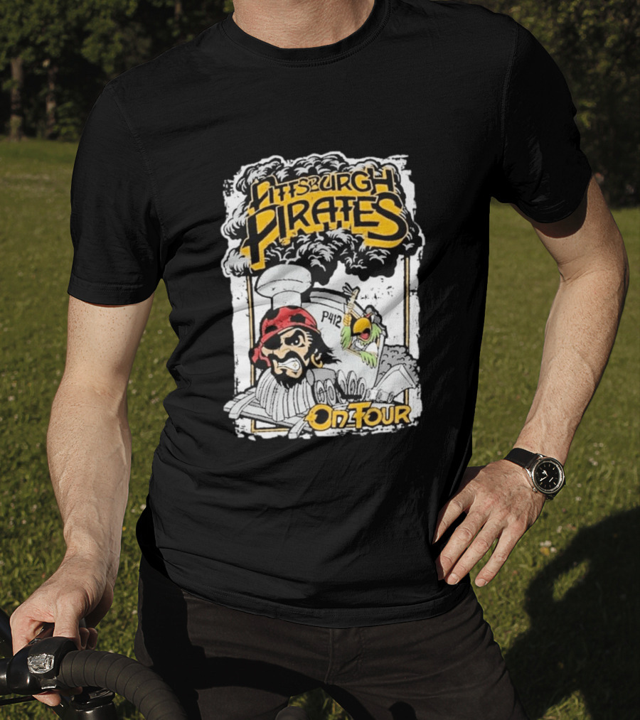 Pittsburgh Pirates P412 On Tour Pirate And Parrot Train T-Shirt