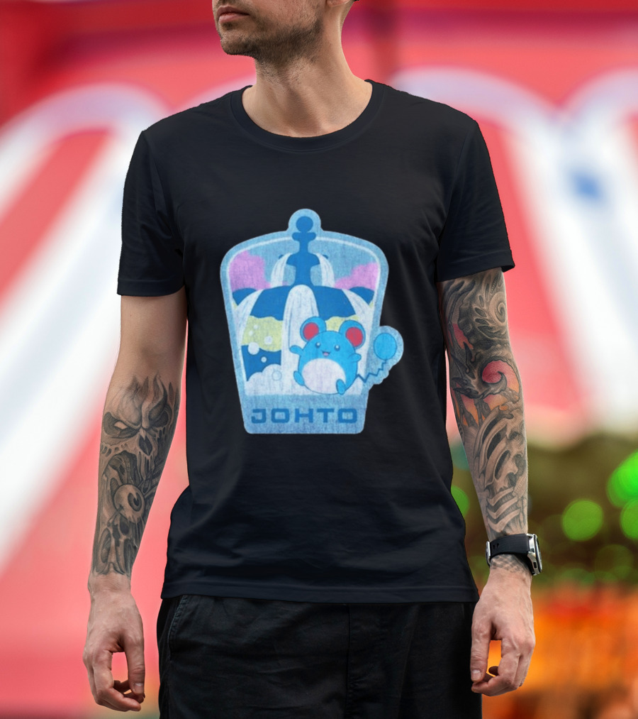 Johto Marill Fountain Explore Pokémon T-Shirt