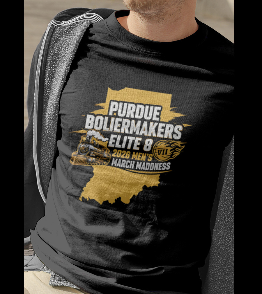Purdue Boilermakers 2026 Men's March Madness Elite 8 VII T-Shirt