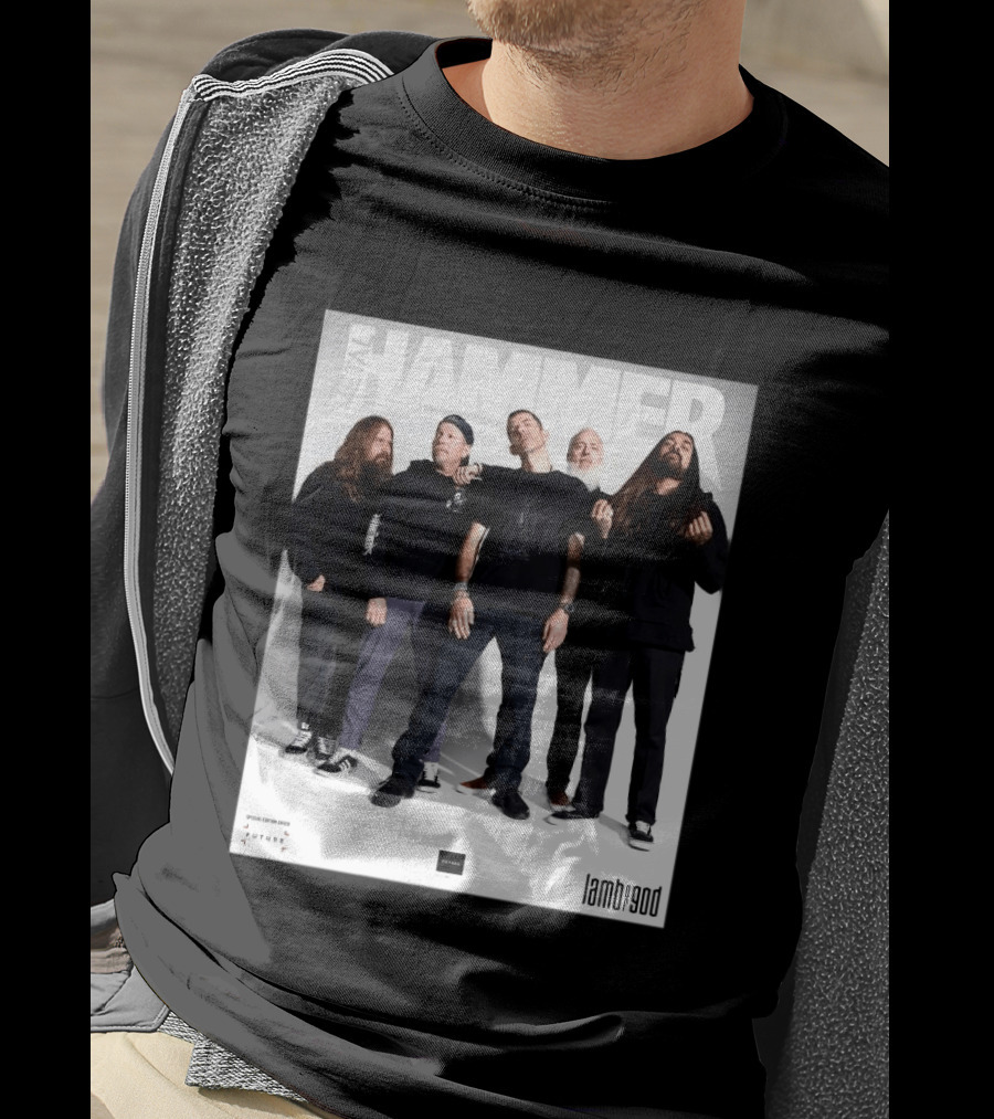 Metal Hammer Cover Featuring Lamb Of God Editorial Band Photo T-Shirt