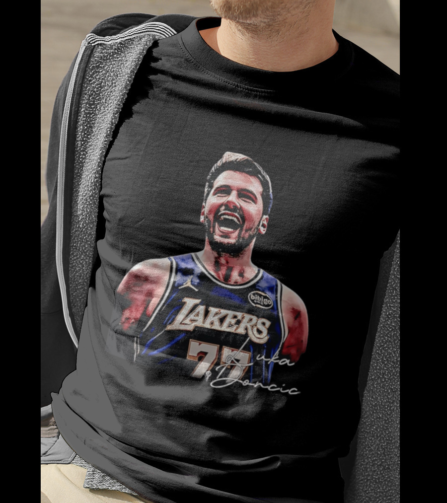 Luka Doncic Number 77 Los Angeles Lakers MVP 2026 T-Shirt
