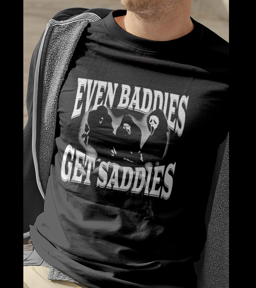 Even Baddies Get Saddies Ghostface Masked T-Shirt