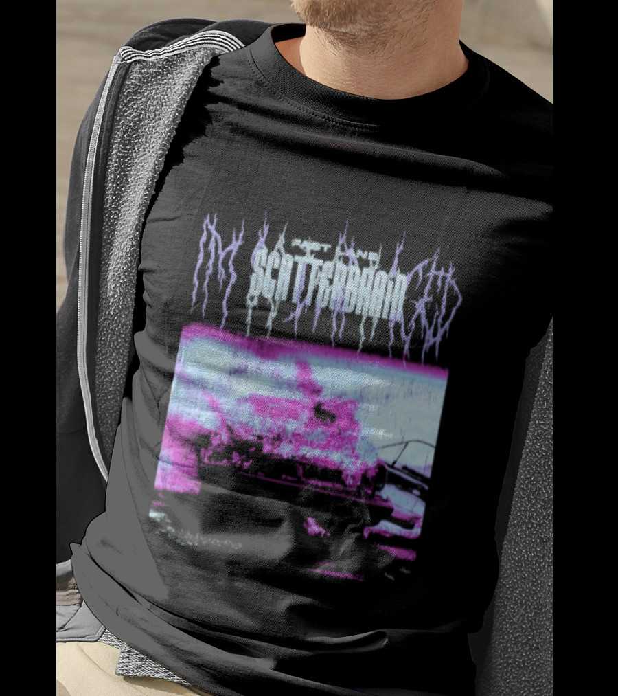 Scatterbrain 2026 Fast Lane Burning Car T-Shirt