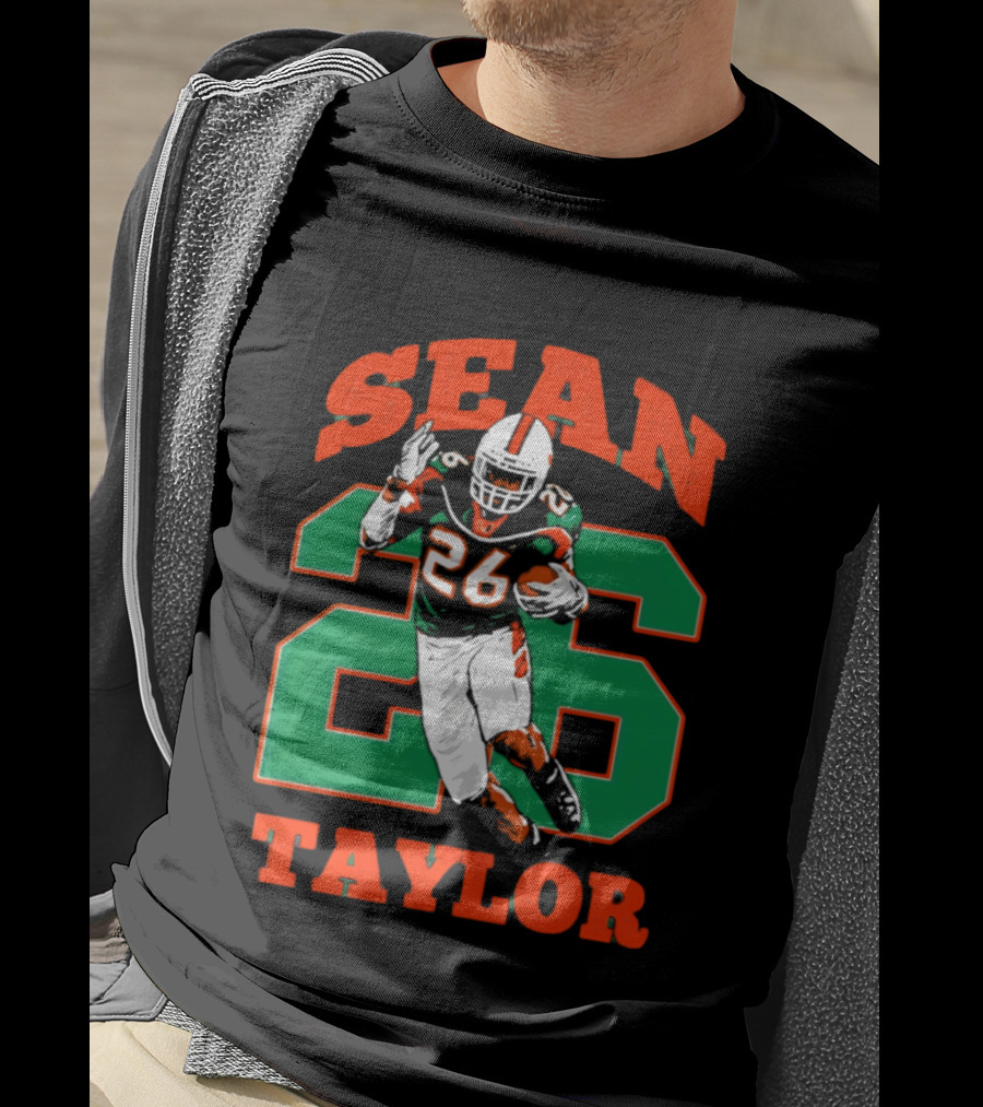 Sean Taylor 26 Miami Hurricanes Football Legend T-Shirt