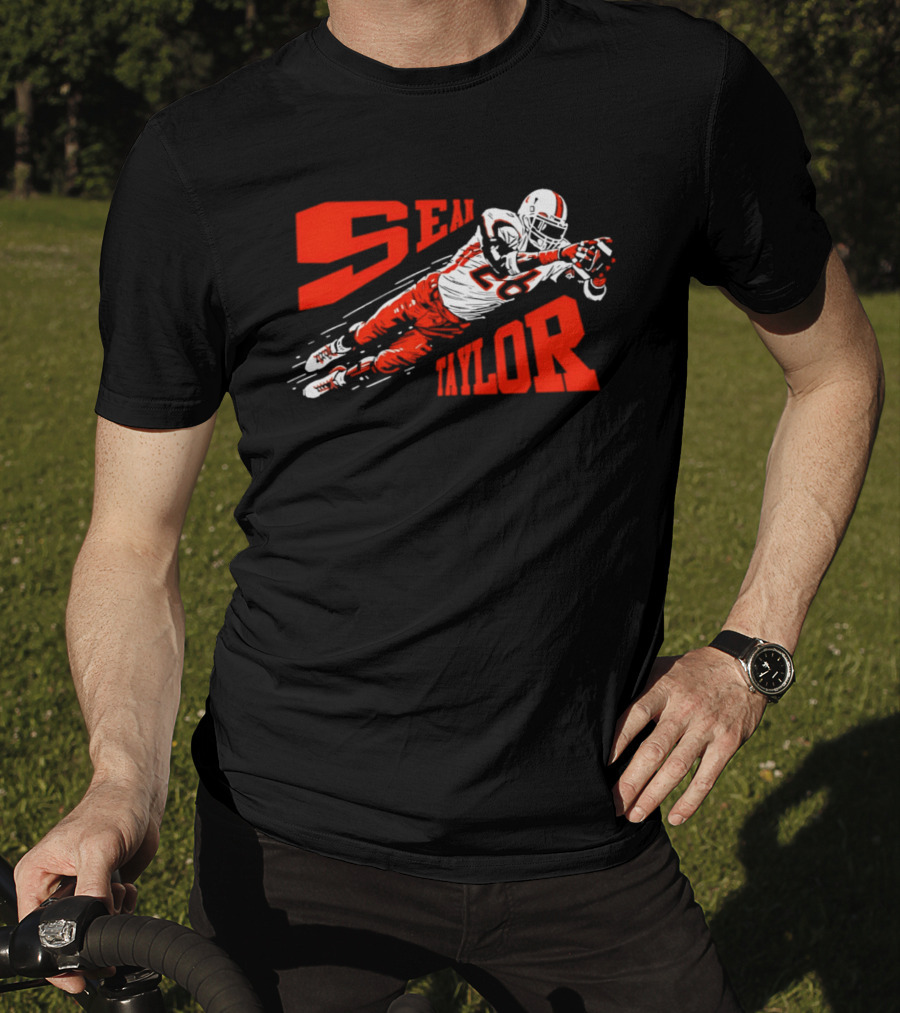 Sean Taylor ST26 Miami Hurricanes Superman Football Player T-Shirt