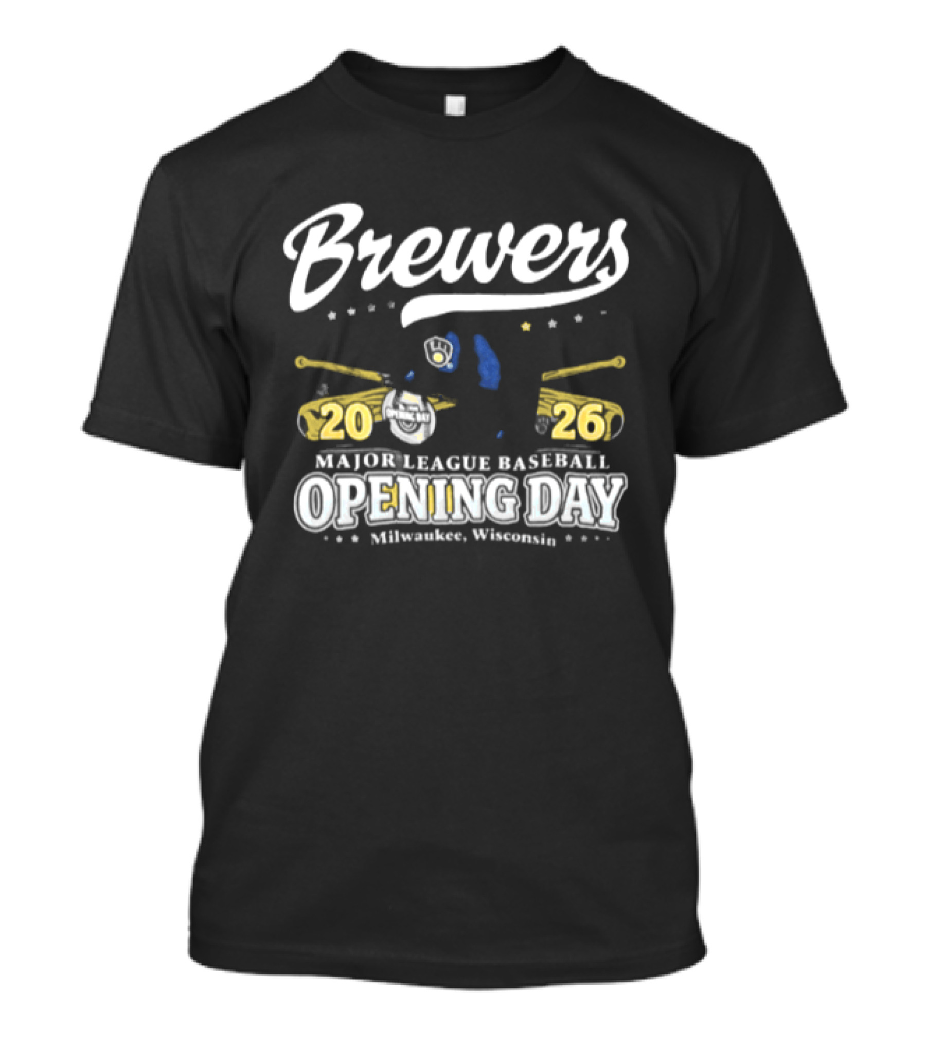 Milwaukee Brewers Major League Baseball 2026 Opening Day Milwaukee Wisconsin T-Shirt