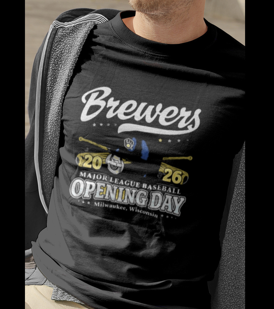 Milwaukee Brewers Major League Baseball 2026 Opening Day Milwaukee Wisconsin T-Shirt