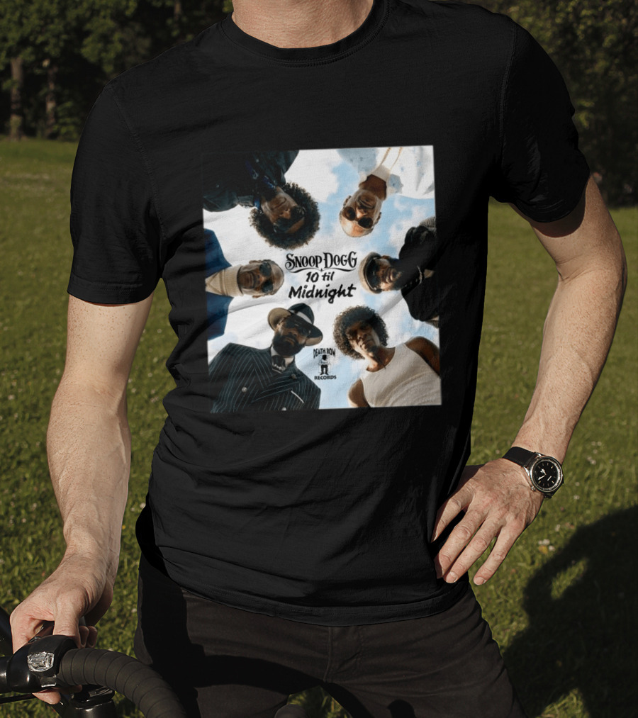 Snoop Dogg 10 Til Midnight Death Row Records Album Cover T-Shirt