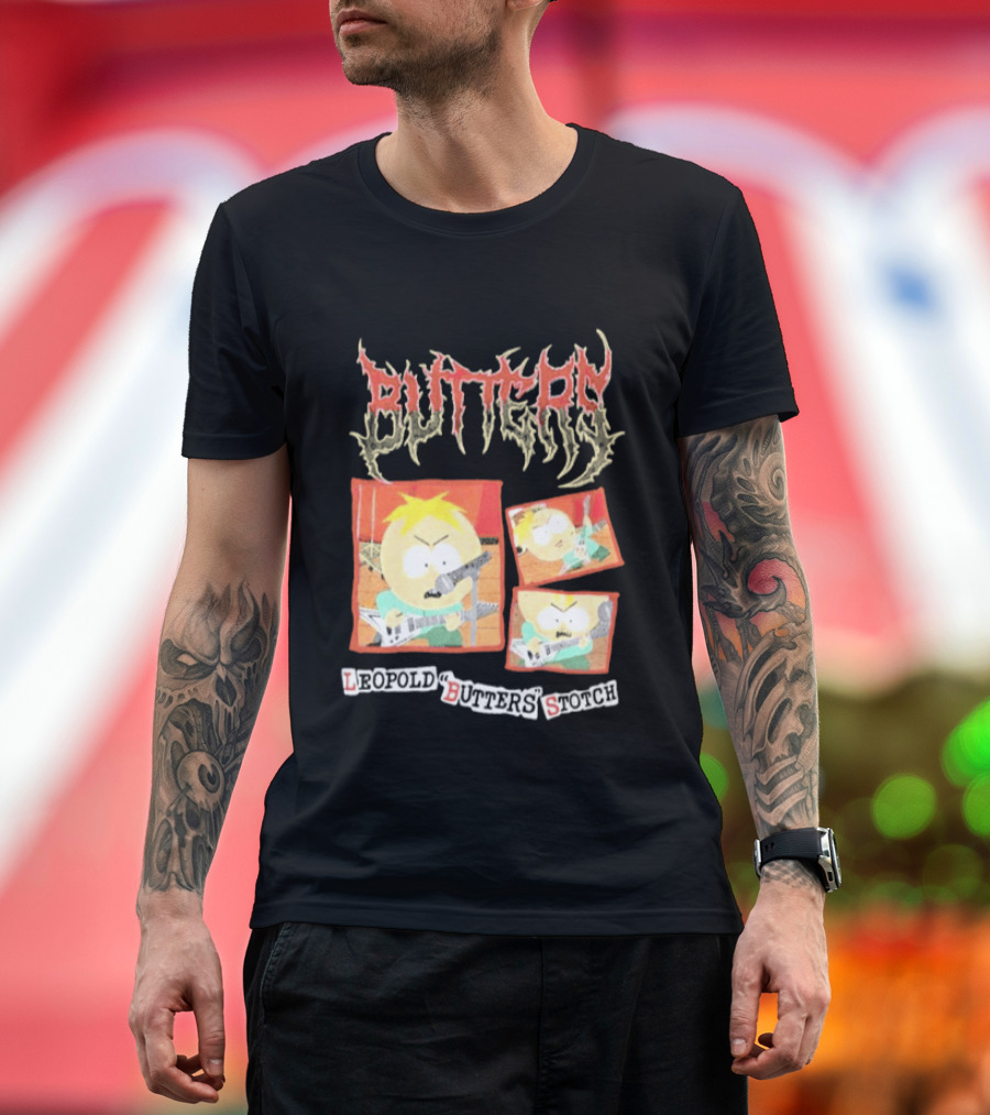 South Park Butters Metal Buttery Leopold Stotch T-Shirt