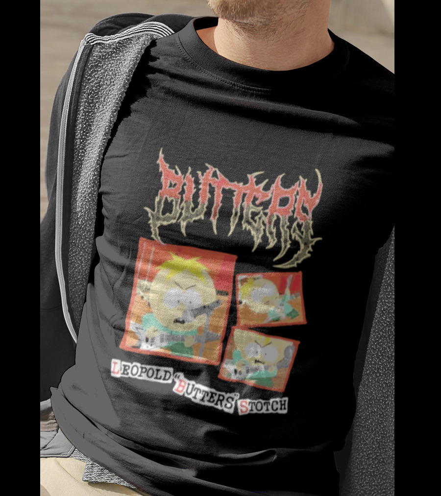 South Park Butters Metal Buttery Leopold Stotch T-Shirt