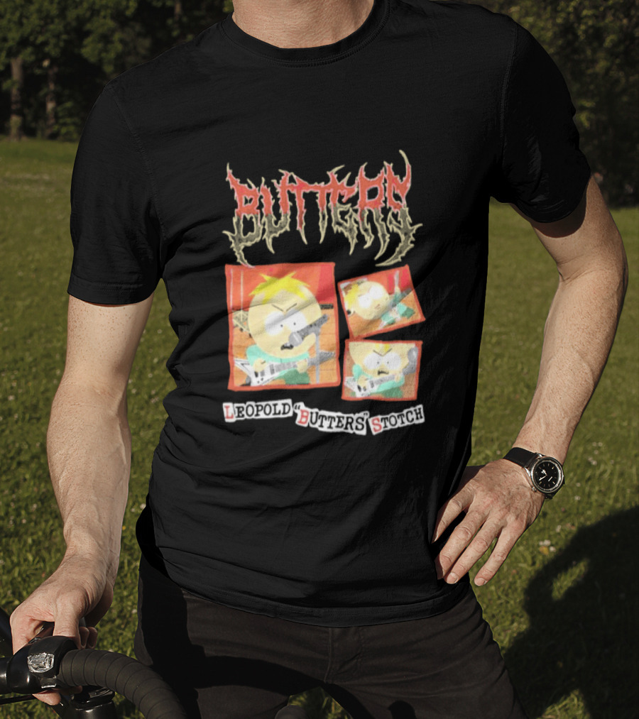South Park Butters Metal Buttery Leopold Stotch T-Shirt