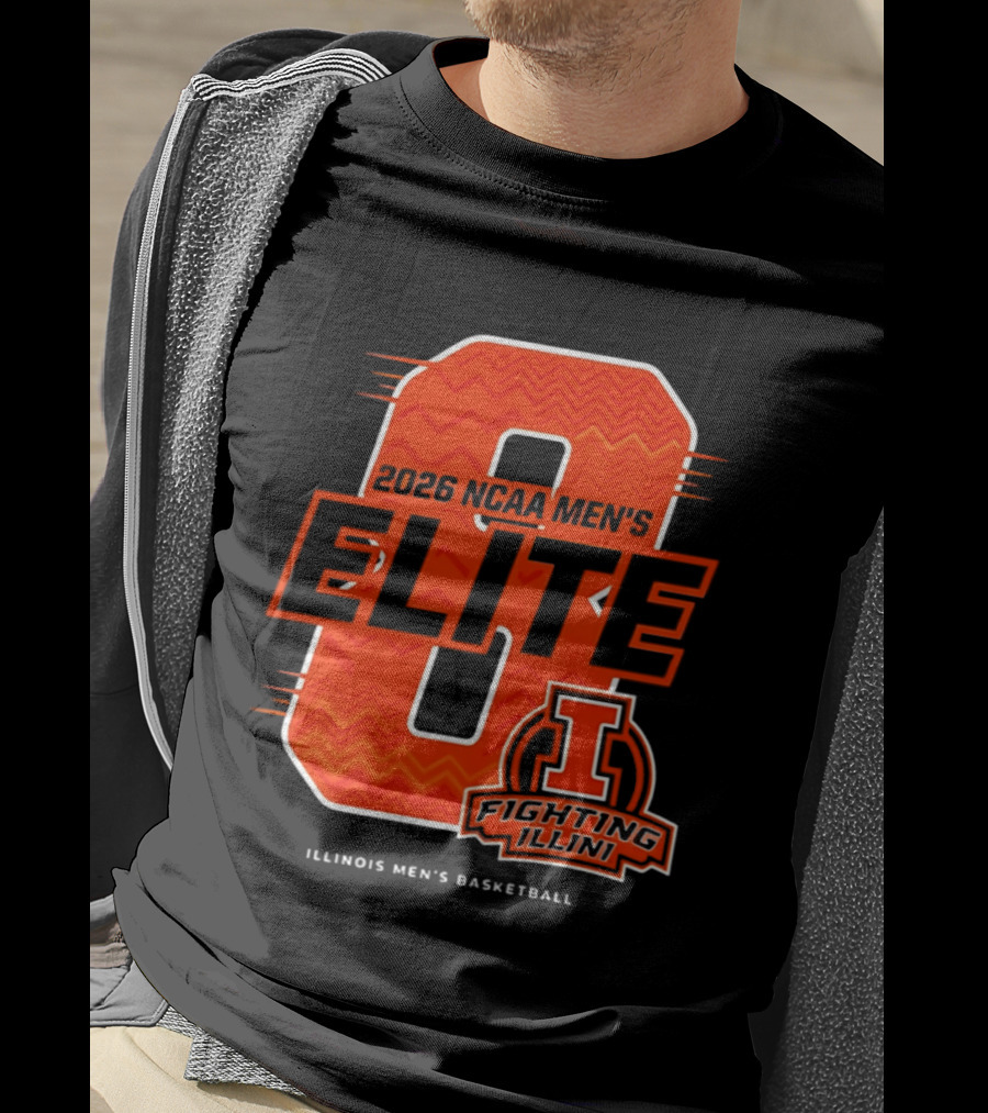 2026 NCAA Men's Elite 8 Illinois Fighting Illini Basketball T-Shirt