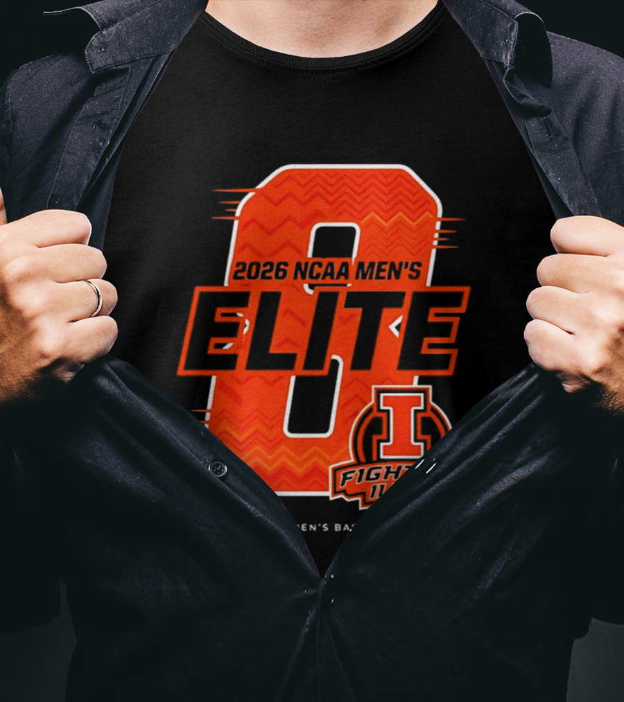 2026 NCAA Men's Elite 8 Illinois Fighting Illini Basketball T-Shirt