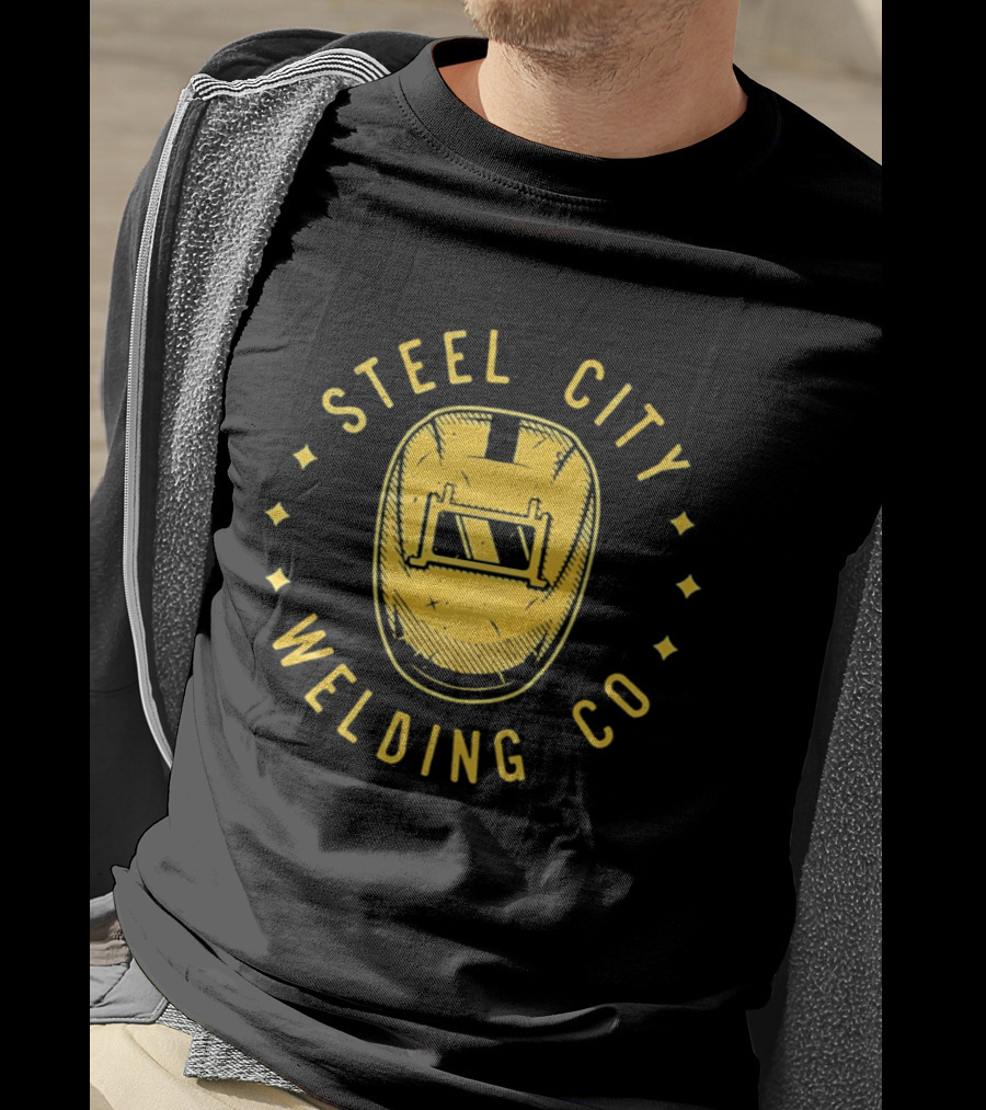 Steel City Welding Co Vintage Helmet T-Shirt