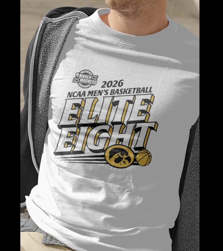 2026 Iowa NCAA Men's Basketball March Madness Elite Eight T-Shirt